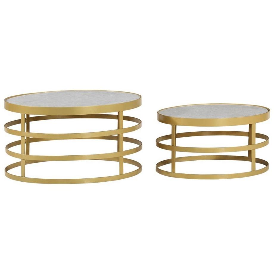 VidaXL Couchtisch set marmor  