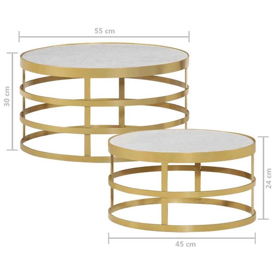 VidaXL Couchtisch set marmor  