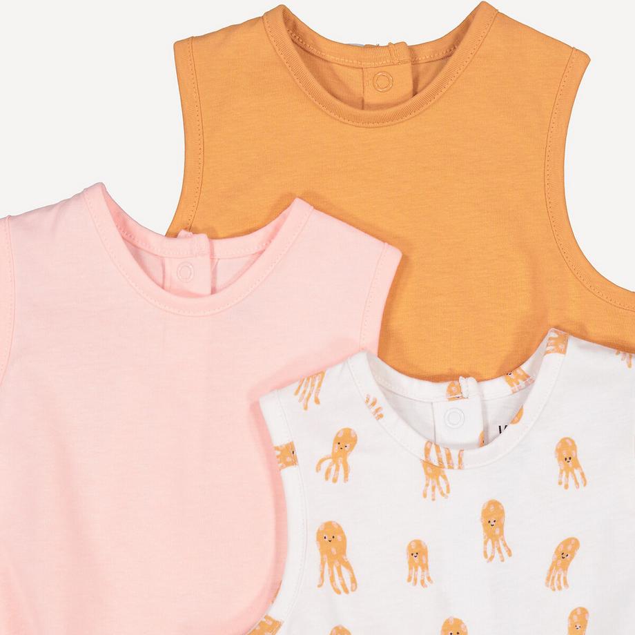 La Redoute Collections  Lot de 3 barboteuses 
