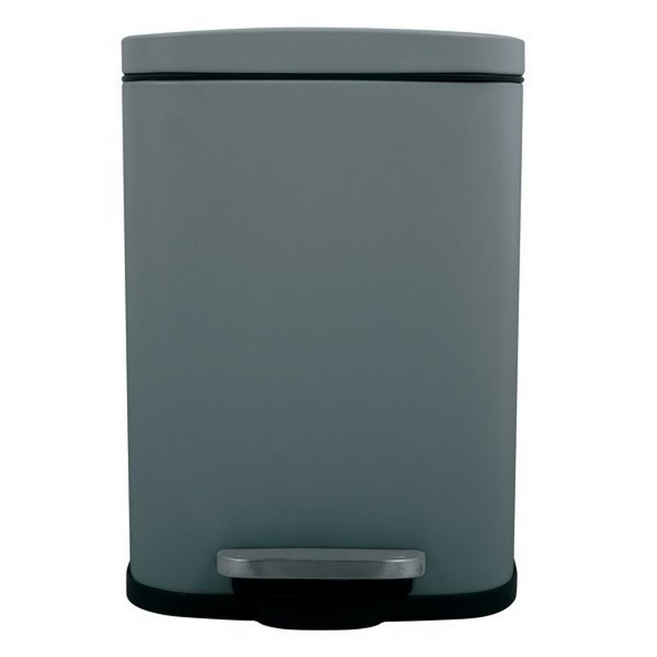 spirella Pattumiera a pedale da cucina in acciaio AKIRA di grande capacità 50L grigio opaco  