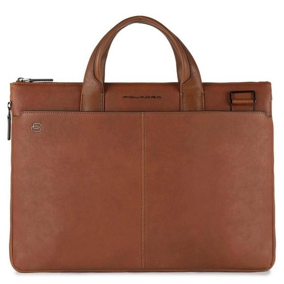 Piquadro Black Square Schmale 15 Zoll Laptoptasche  