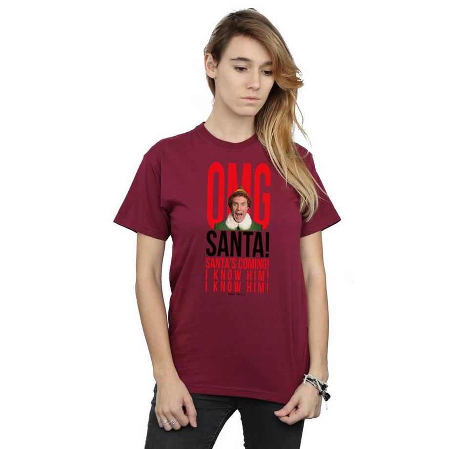 Elf OMG I Know Him T-Shirt Imprimé Graphique  