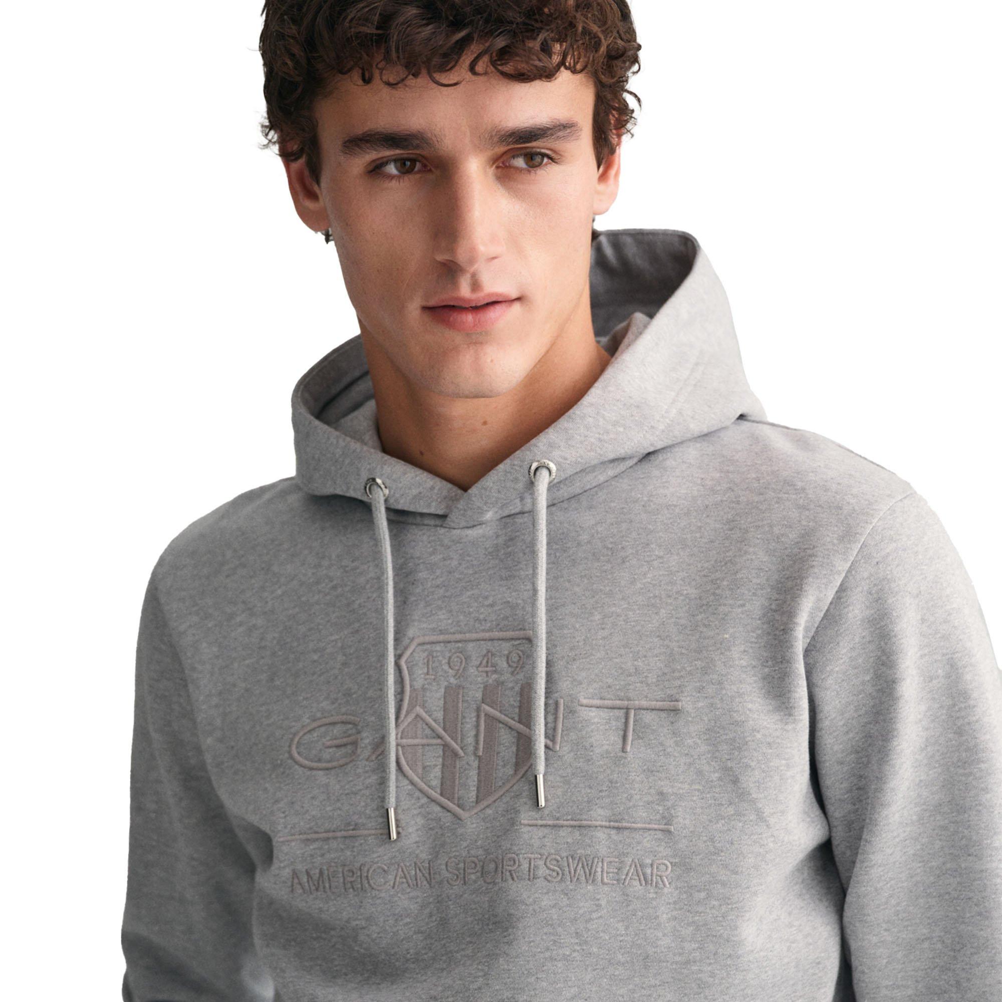 GANT Regular Tonal Shield Hoodie  