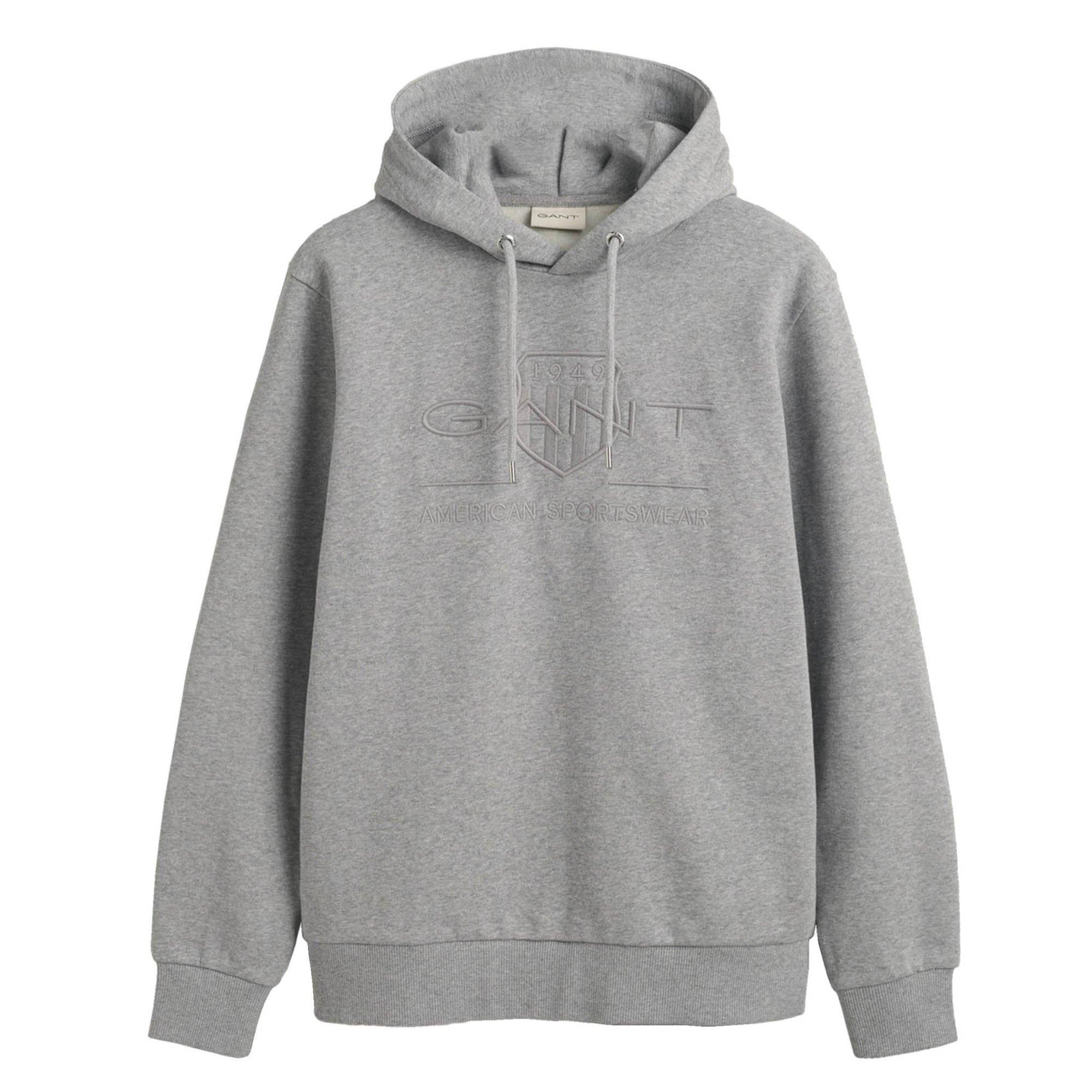 GANT Regular Tonal Shield Hoodie  