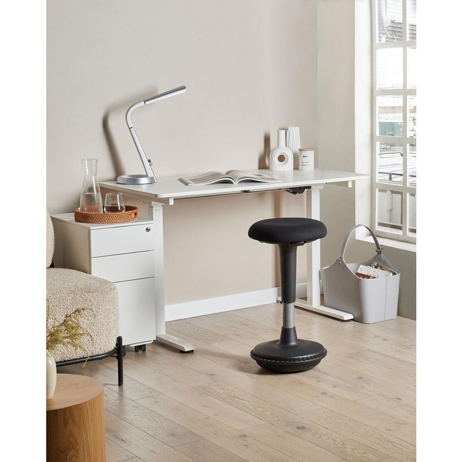 Beliani Sgabello ergonomico oscillante en Tessuto Moderno ESTELL  