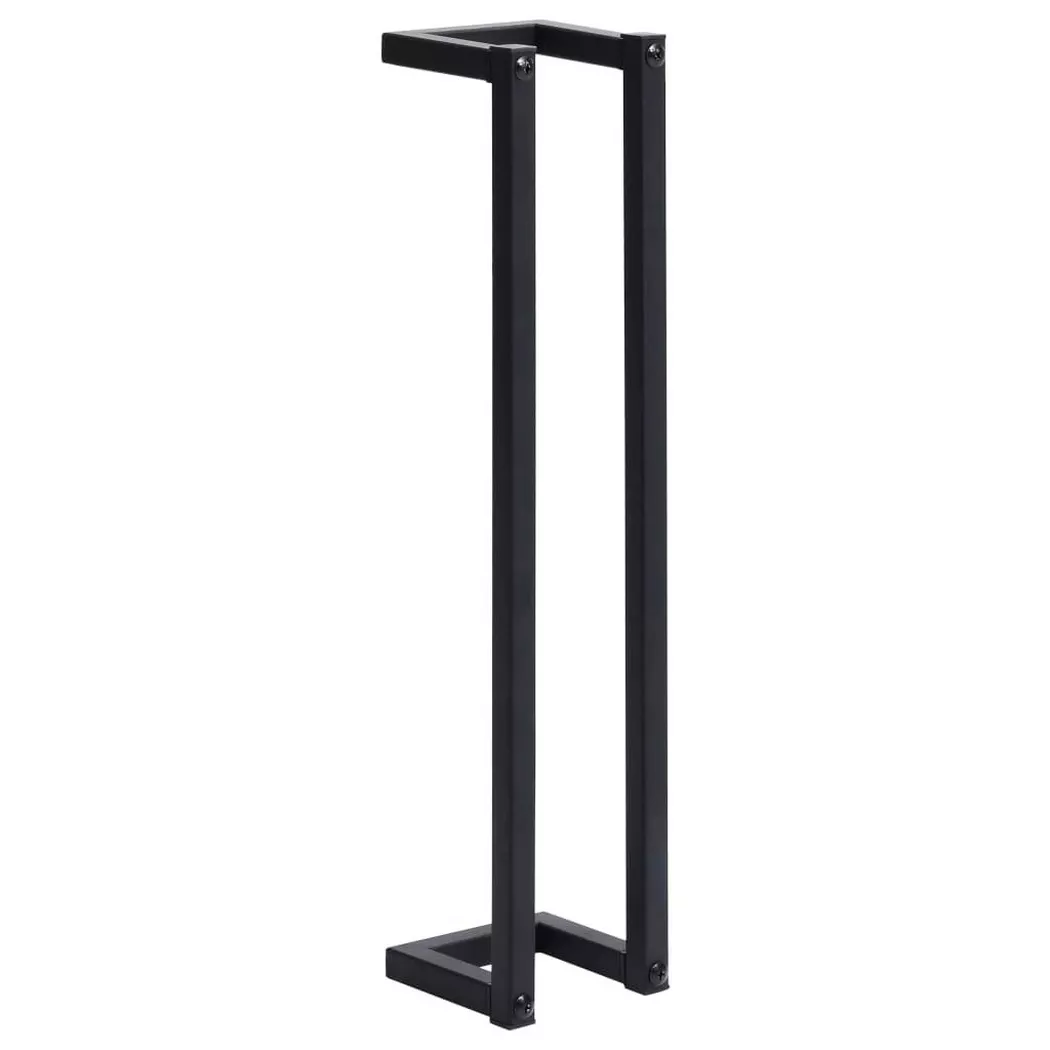 VidaXL - barra per asciugamani Ferro, One Size, Nero
