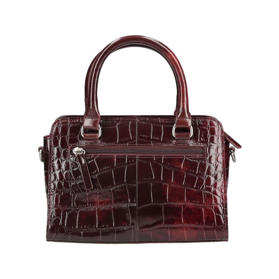 BURKELY Sac à main imprimé croco avec poignée supérieure  