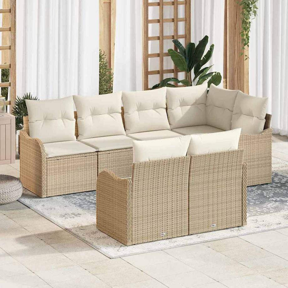 VidaXL Ensemble de canapé de jardin poly rattan  