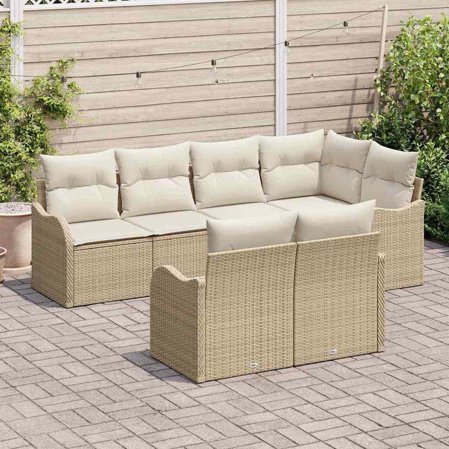 VidaXL Ensemble de canapé de jardin poly rattan  