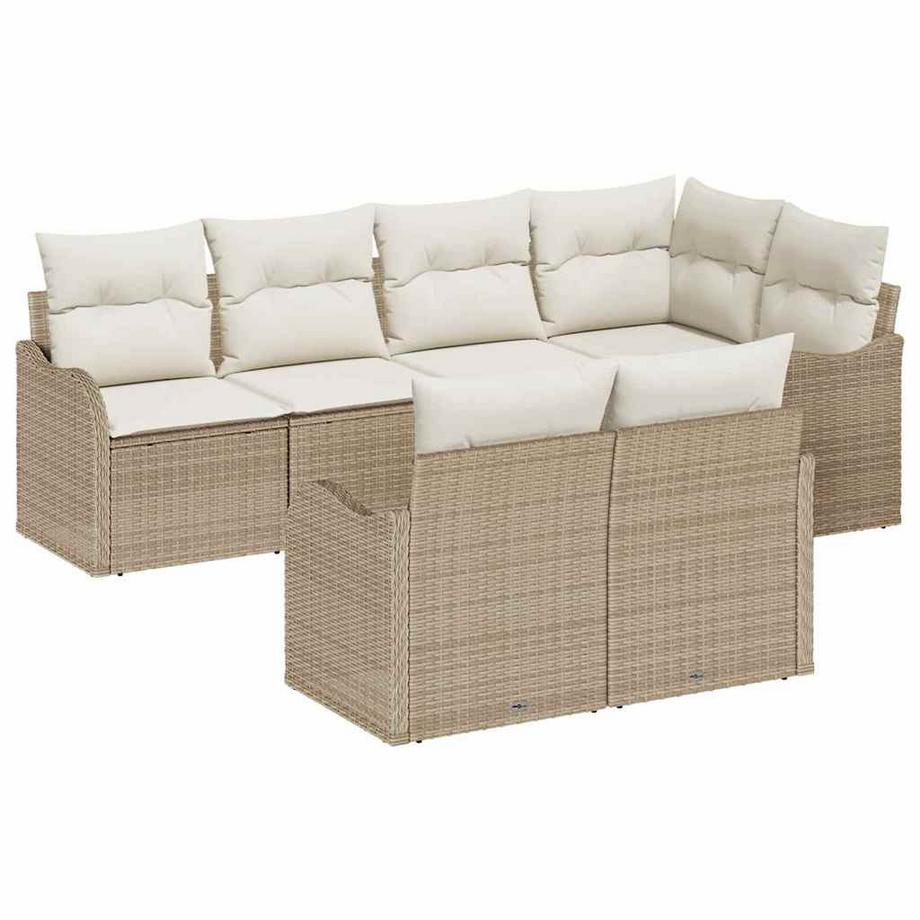 Ensemble de canapé de jardin poly rattan