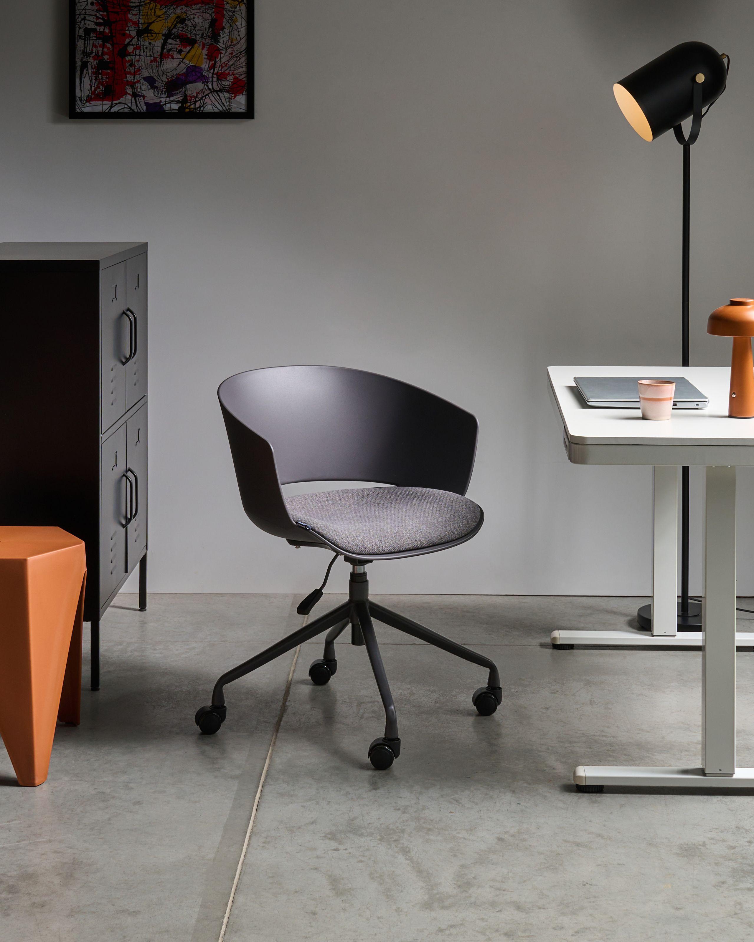 Beliani Sedia da ufficio en Tessuto Moderno GLEEFUL  