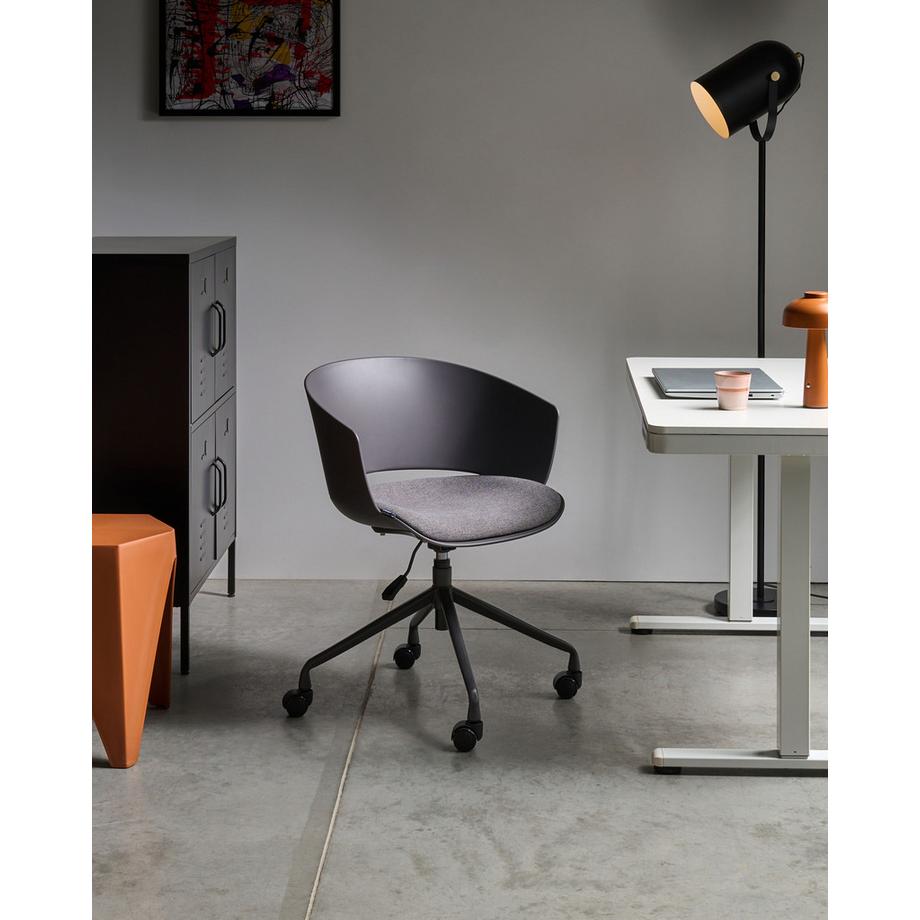 Beliani Sedia da ufficio en Tessuto Moderno GLEEFUL  