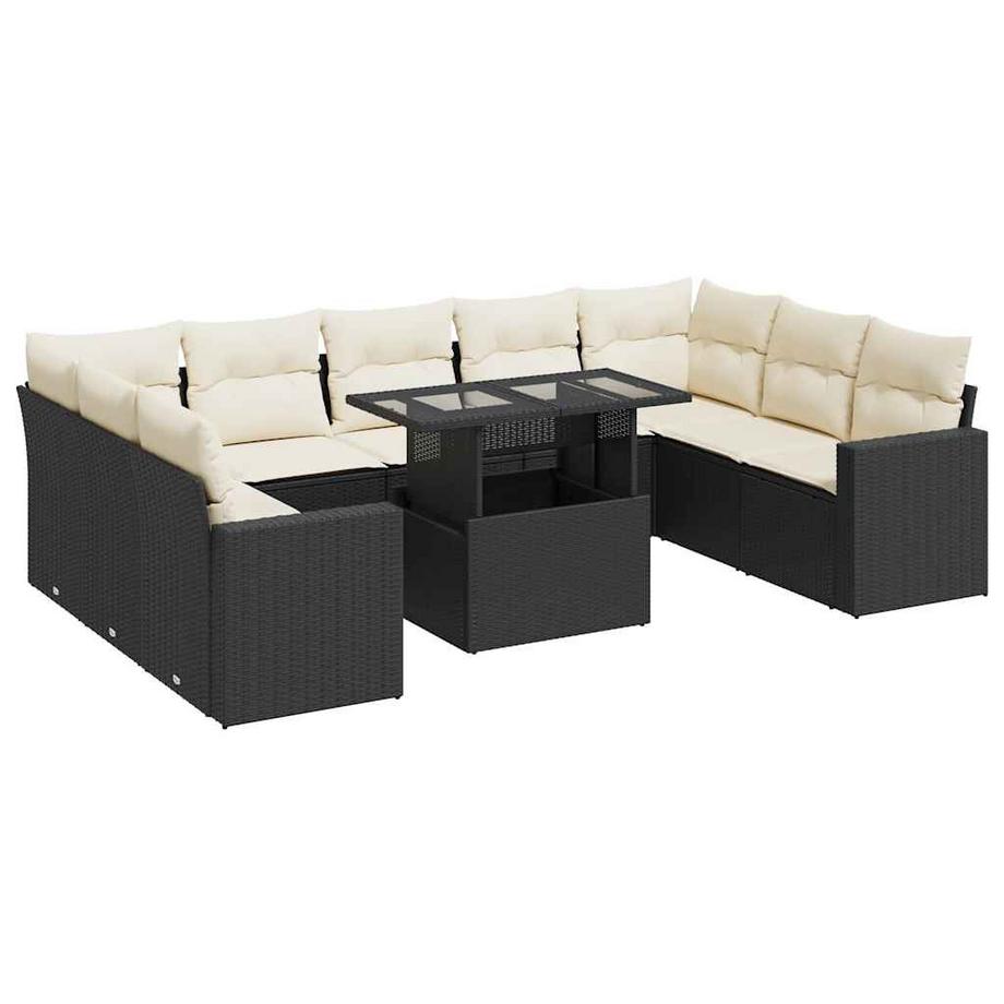 Ensemble de canapés de jardin rotin synthétique