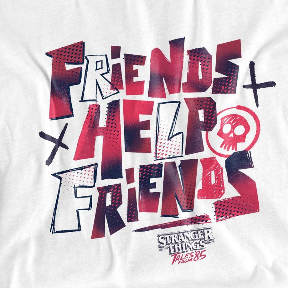 Stranger Things Stranger Things: Tales From ´85 Friends Help Maglietta Maniche Corte  