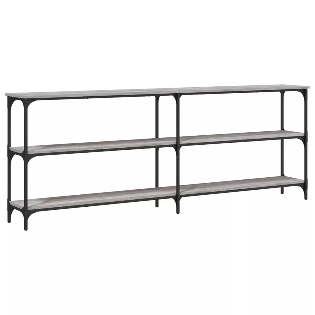 VidaXL - Table console bois d'ingénierie, One Size, Gris