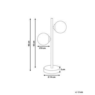 Beliani Lampe à poser en Métal Moderne MEDINA  