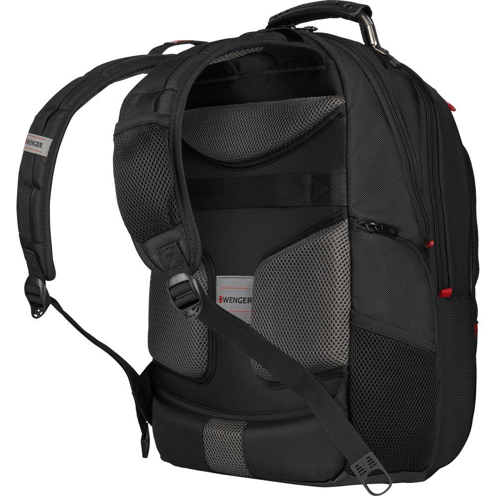WENGER  Pegasus Deluxe, Ballistic Deluxe 16 Laptop Backpack, Black 