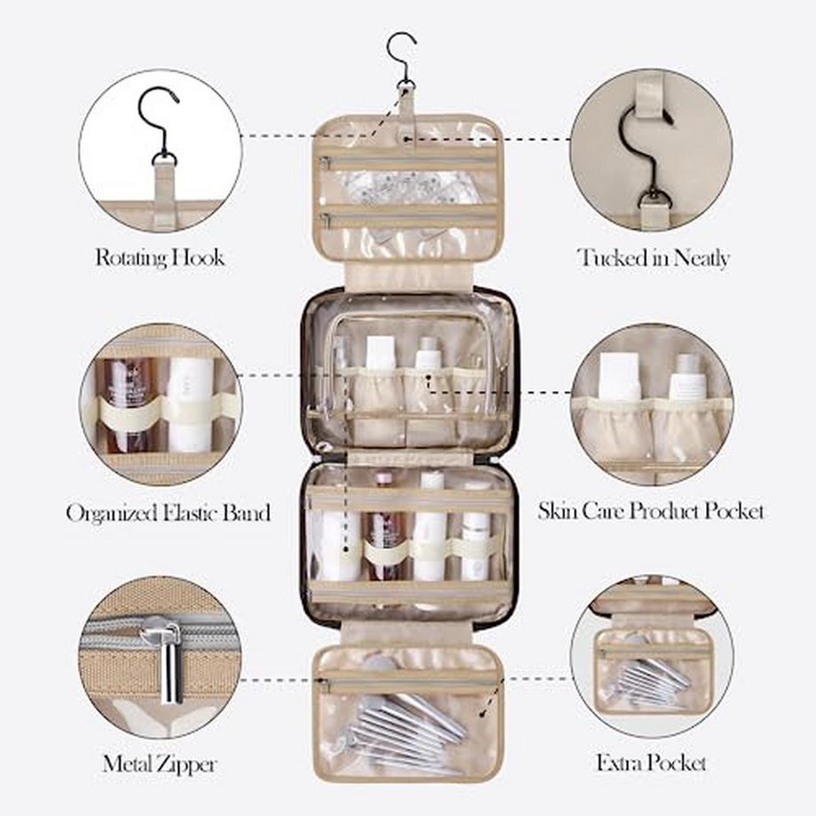 Only-bags.store  Kosmetiktasche zum Aufhängen, wasserdichter Kulturbeutel 
