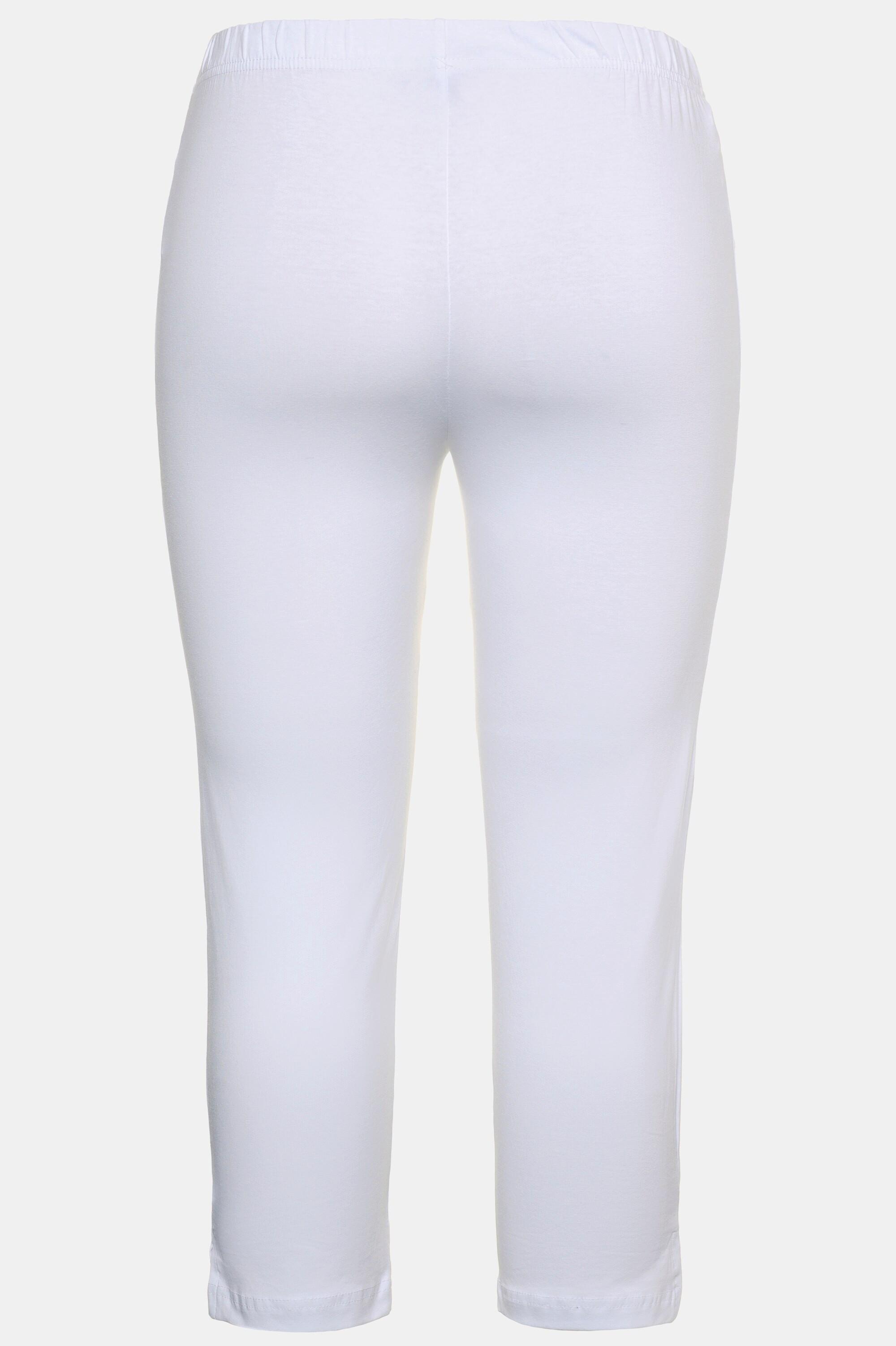 Ulla Popken  Pantalon corsaire longueur 7/8, taille élastique - jusqu'au 68/70 