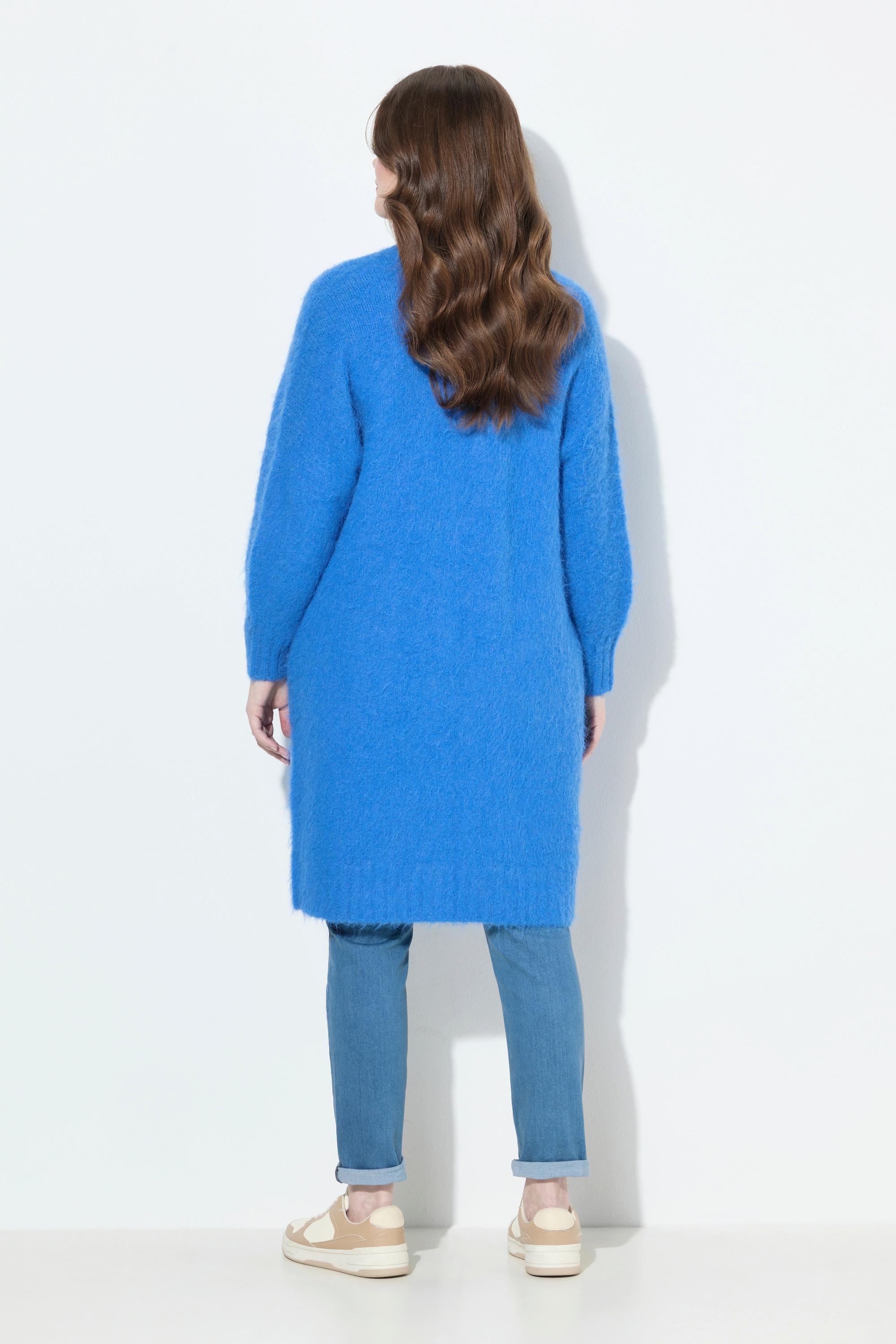 Ulla Popken Long Strickjacke offene Form Langarm  