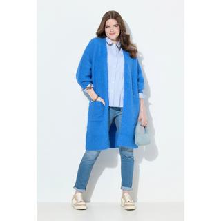Ulla Popken Long Strickjacke offene Form Langarm  