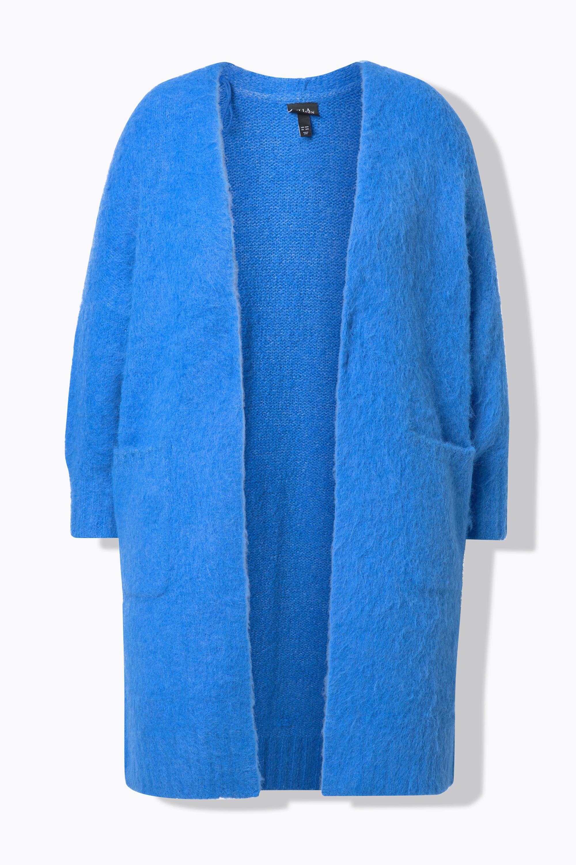 Ulla Popken Long Strickjacke offene Form Langarm  