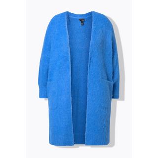 Ulla Popken Long Strickjacke offene Form Langarm  