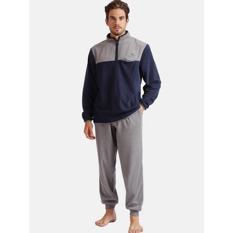 Admas  Pyjama micropolaire tenue d'intérieur pantalon et haut Sport 