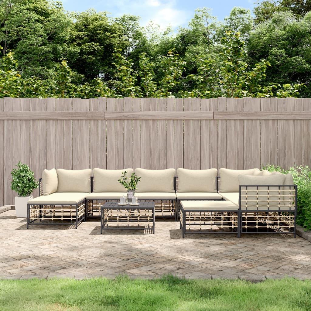 VidaXL Garten lounge set poly-rattan  