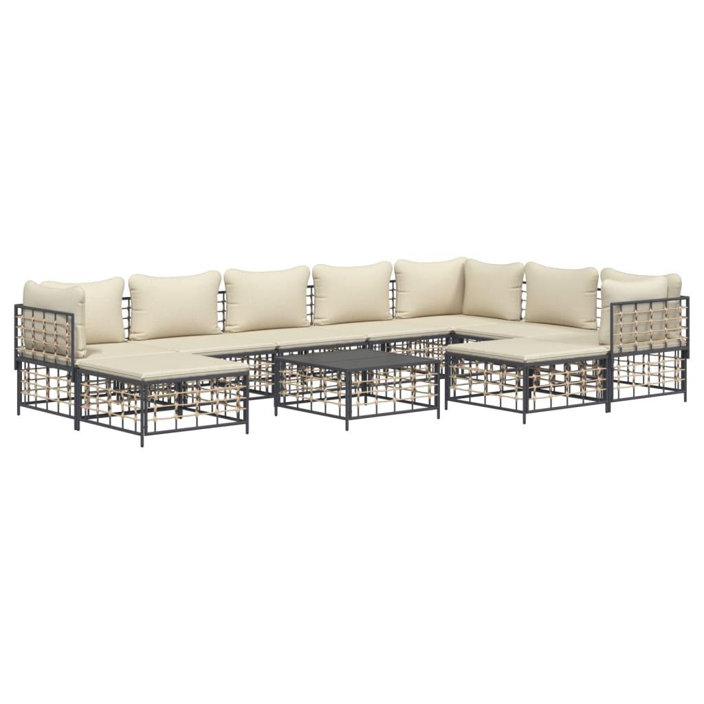 VidaXL Garten lounge set poly-rattan  