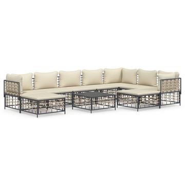 Garten lounge set poly-rattan