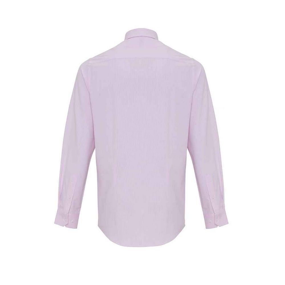 PREMIER Langärmliges Gestreiftes Button Down Hemd  