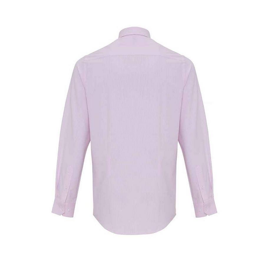 PREMIER Chemise Manches Longues Rayée Col Boutonné Slim Fit  