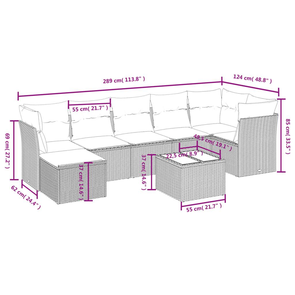 VidaXL Garten sofagarnitur poly-rattan  