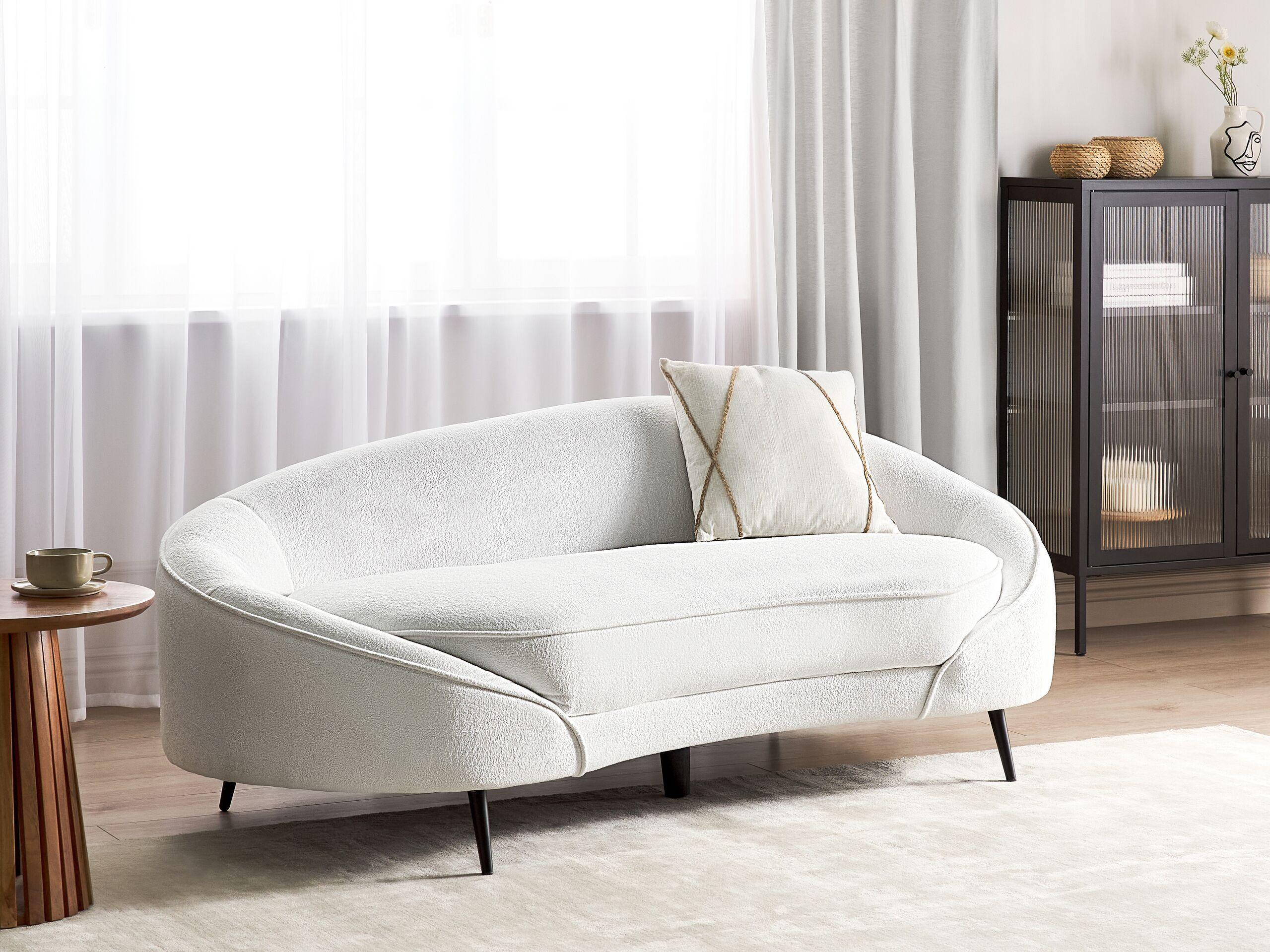 Beliani 3 Sitzer Sofa aus Bouclé Glamourös SAVAR  