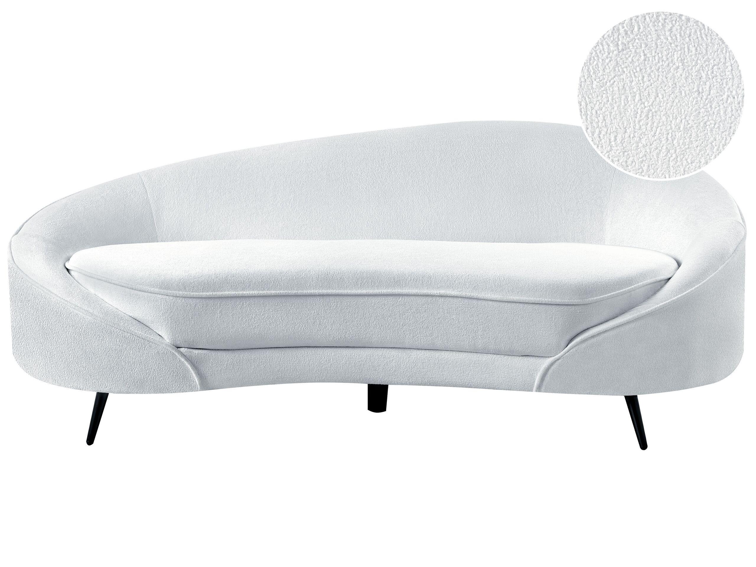 Beliani 3 Sitzer Sofa aus Bouclé Glamourös SAVAR  