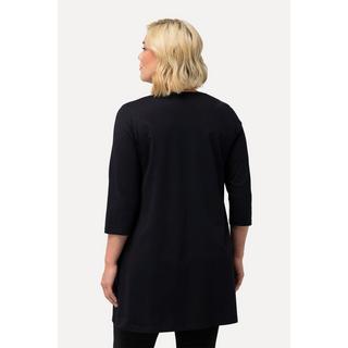 Ulla Popken  Longshirt, Ziernähte, A-Linie, V-Ausschnitt, 3/4-Arm 