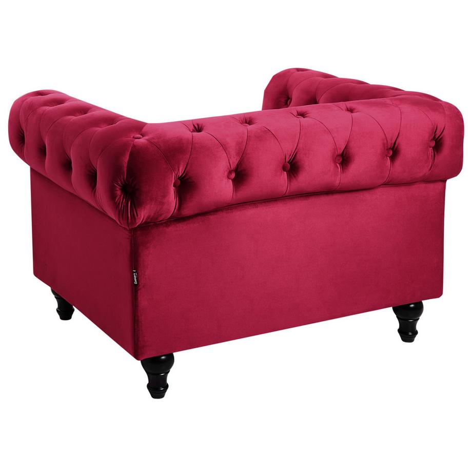 Beliani Sessel aus Samtstoff  CHESTERFIELD  