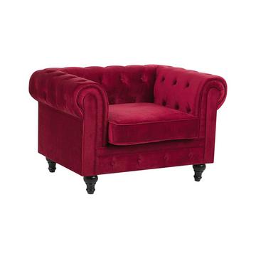 Fauteuil en Velours Glamour CHESTERFIELD