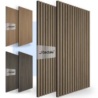 Tectake Set di 2 pannelli acustici Sonic Wall effetto legno  