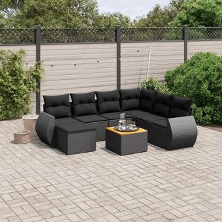 VidaXL set divano da giardino Polirattan  