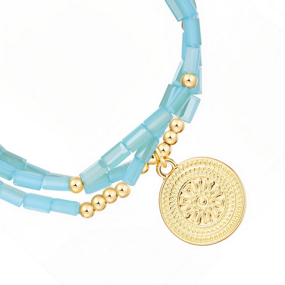 Lulu & Jane  Armband Metall-Legierung Glas 