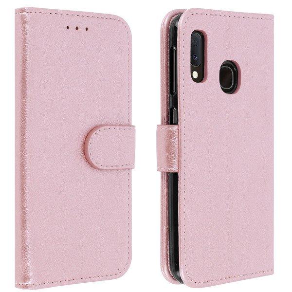 Avizar  Custodia Flip Galaxy A20e Rosa gold 