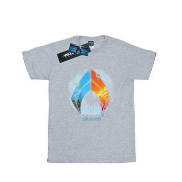 Tshirt AQUAMAN TROPICAL LOGO