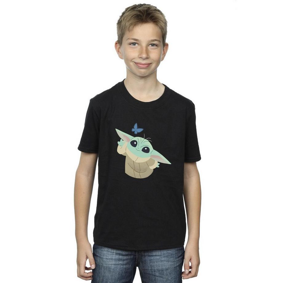 STAR WARS  The Mandalorian Butterfly Catching TShirt 