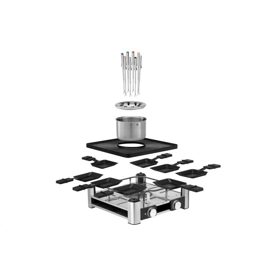 WMF Lumero - Gourmet Station 3-in-1, Raclette- und Fondue-Kombination  