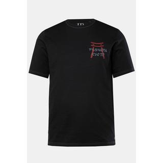 JP1880  T-shirt in jersey fiammato con mezze maniche e stampa davanti e dietro, fino alla tg. 8XL 