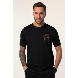 JP1880  T-shirt in jersey fiammato con mezze maniche e stampa davanti e dietro, fino alla tg. 8XL 