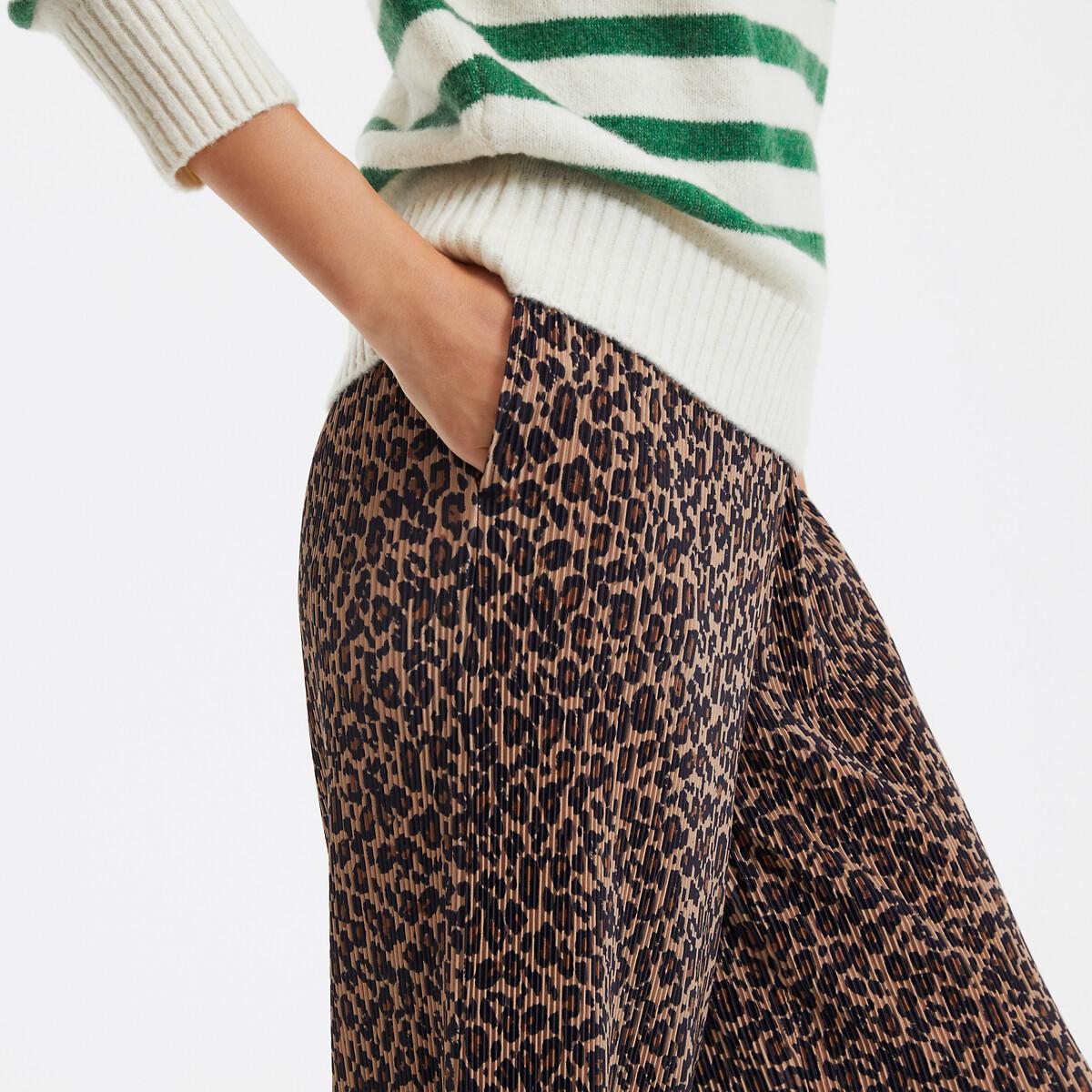 La Redoute Collections  Weite Hose mit Leopardenmuster 