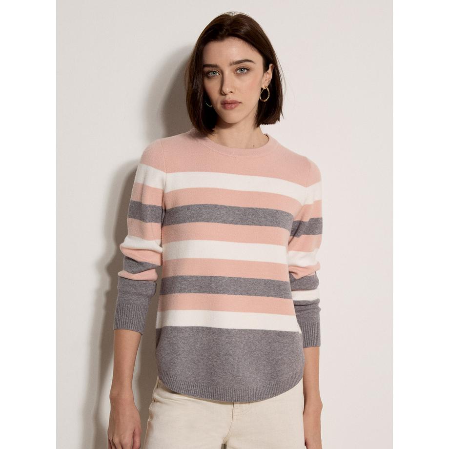 Pullover mit Farbblockstreifen